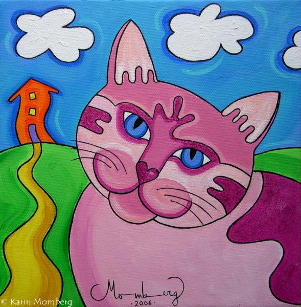 I_am_the_queen_cat_Painting