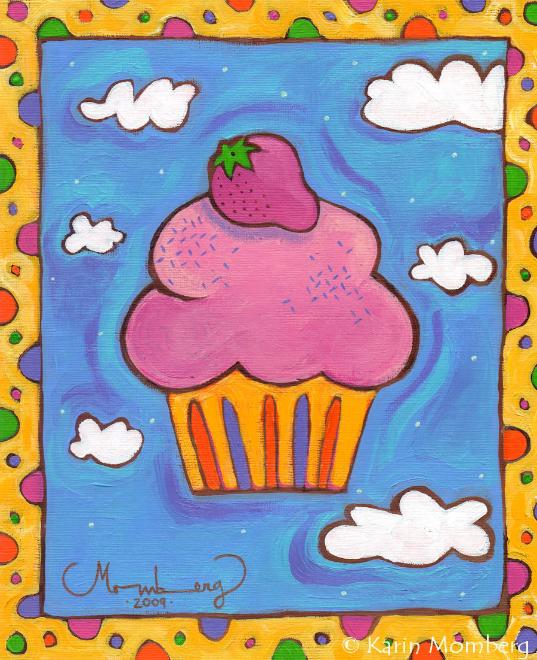 Strawberry_Cupcake_Painting