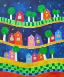Pintura_Todos_felices_casas